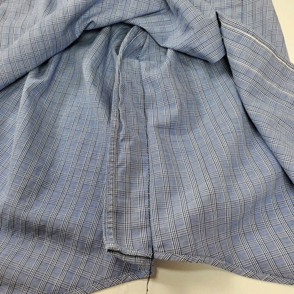 Polo Ralph Lauren Yarmouth Mens 16 32/33 Shirt Blue White Check Cotton (Altered)